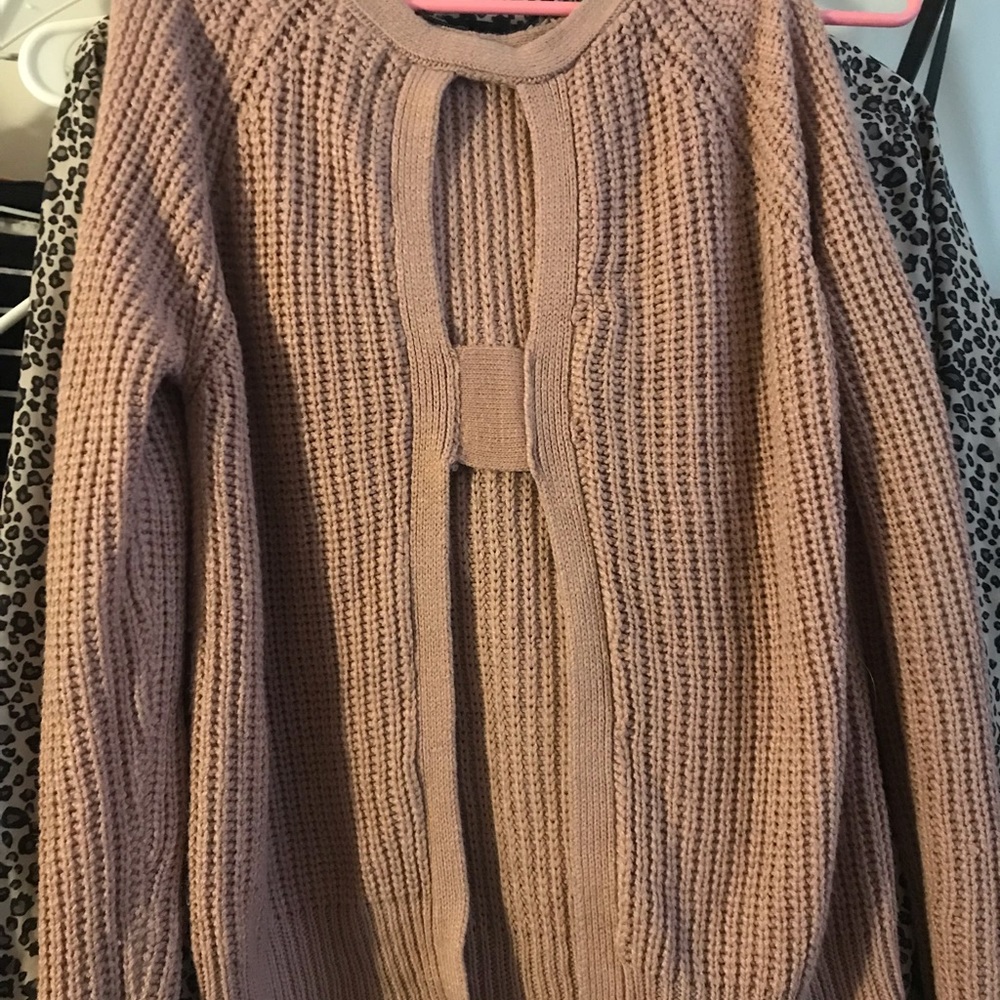 Open back knit